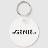 Lustiger in GENIEur Geek Schlüsselanhänger (Vorderseite)
