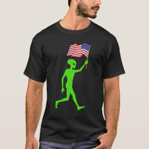 LUSTIGER Independence Day ALIEN 4. Juli T-Shirt