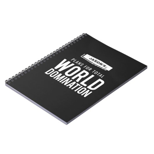 Lustiger individueller Name der Notizblock (Linke Seite)