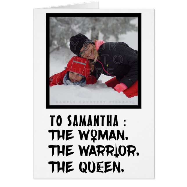 Lustiger individueller Name die Frau der Krieger (Vorne)