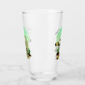Lustiger individueller Name trinkendes Glas (Links)