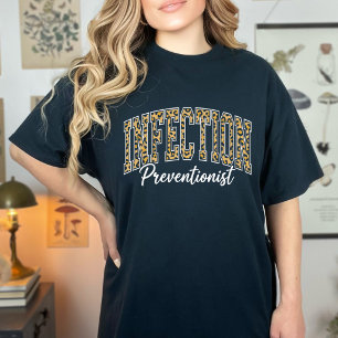 Lustiger Infektionsschutz Leopardendruck Medica T-Shirt