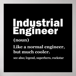Lustiger Ingenieur für Wirtschaftsingenieurwesen Poster
