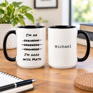 Lustiger Ingenieur Mathe-Liebhaber Ingenieurwesen Tasse