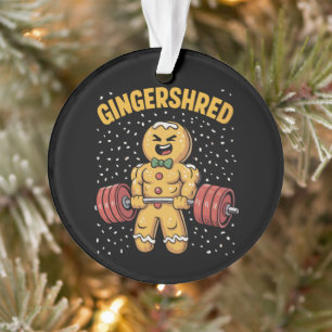 Lustiger Ingwer-Mann GYM Bodybuilding Ornament