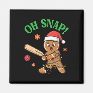 Lustiger Ingwerbrot-Grille-Weihnachtscookie Oh Sna Magnet