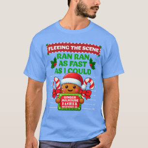 Lustiger Ingwerbrot-Häftling Weihnachten passend F T-Shirt