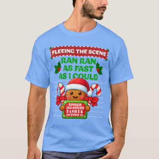 Lustiger Ingwerbrot-Häftling Weihnachten passend F T-Shirt