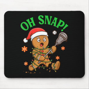 Lustiger Ingwerbrot Lacrosse Weihnachtscookie Oh S Mousepad