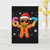 Lustiger Ingwerbrot Sechs Sieben 67 Eis Drip Chri Karte (Gelbe Blume)