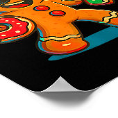 Lustiger Ingwerbrot Sechs Sieben 67 Eis Drip Chri Poster (Ecke)