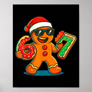 Lustiger Ingwerbrot Sechs Sieben 67 Eis Drip Chri Poster