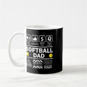 Lustiger Inhalt des Sportvaters Softll Dad Kaffeetasse (Links)