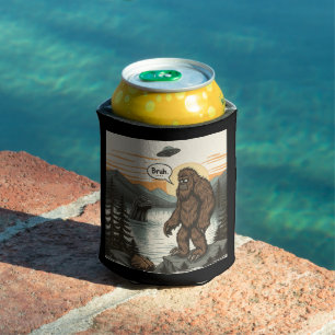 Lustiger Introvert Bigfoot Sasquatch Loch Ness Ret Dosenkühler
