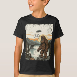 Lustiger Introvert Bigfoot Sasquatch Loch Ness Ret T-Shirt