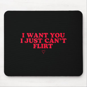 Lustiger Introvert Valentinstag Ich Will Dich Ich Mousepad