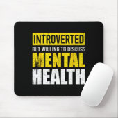 Lustiger introvertierter aber bereit, über psychis mousepad (Mit Mouse)