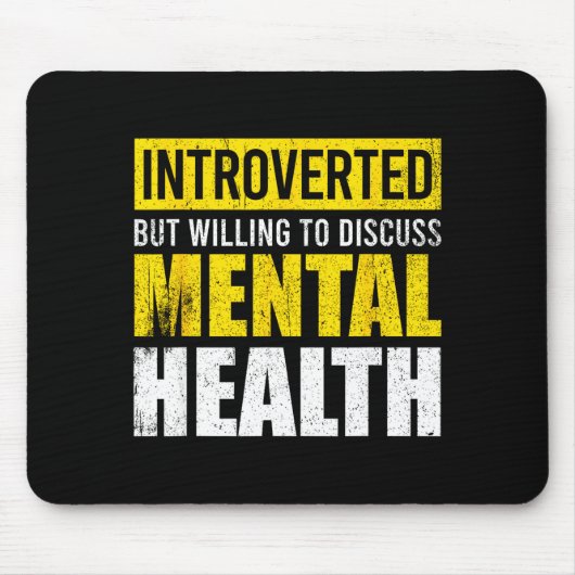 Lustiger introvertierter aber bereit, über psychis mousepad (Vorne)