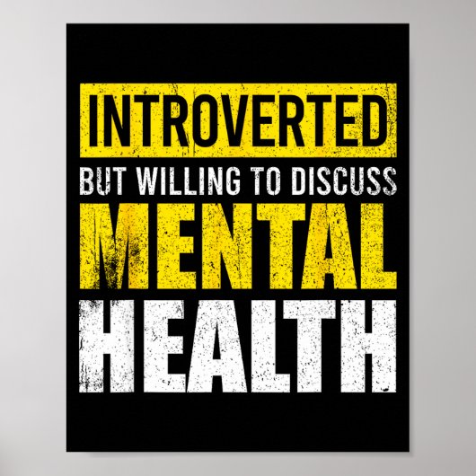 Lustiger introvertierter aber bereit, über psychis poster (Vorne)