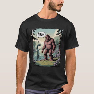 Lustiger Introvertierter Bigfoot Sasquatch Loch Ne T-Shirt