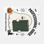 Lustiger introvertierter Geist professioneller Ver Fleecedecke (Vorderseite (Horizontal))