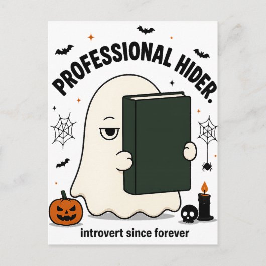 Lustiger introvertierter Geist professioneller Ver Postkarte (Vorderseite)