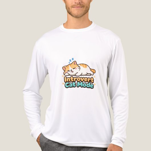 Lustiger Introvertierter Katzen-Modus  Tri-Blend Shirt (Vorderseite)