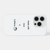 Lustiger iPhone 15 Pro Case - Hergestellt mit Lieb Hülle (Rückseite (Horizontal))