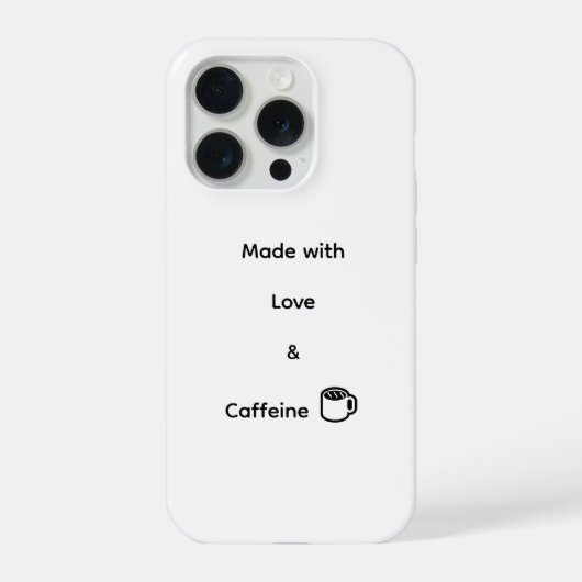 Lustiger iPhone 15 Pro Case - Hergestellt mit Lieb Hülle (Rückseite)