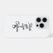 Lustiger iPhone 15 Pro Hülle - Mit Liebe & Kaffee  (Rückseite (Horizontal))