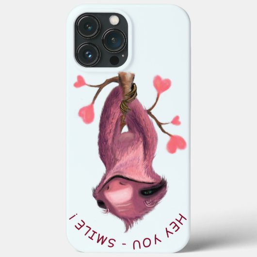 Lustiger iPhone-Case mit spielerischem Faultier - Case-Mate iPhone Hülle (Rückseite)
