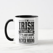 Lustiger Ire nie falsch Tasse (Links)