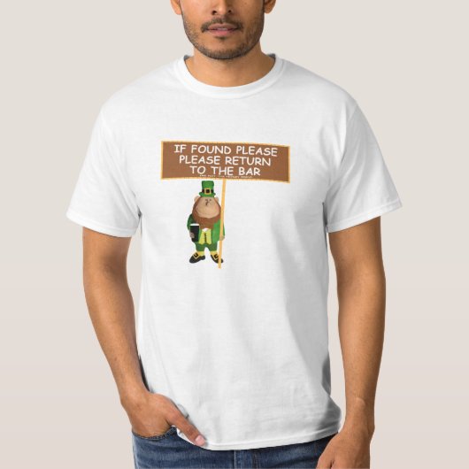 Lustiger irischer Bierwert T-Shirt (Vorderseite)