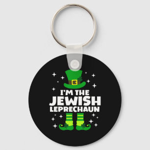 Lustiger irischer jüdischer Leprechaun Frohe St Pa Schlüsselanhänger