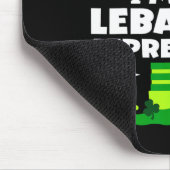 Lustiger irischer Lenese Kobold St Patricks Day Ir Mousepad (Ecke)