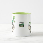 Lustiger Irischer Schaf Glücklicher Becher Tasse (Zentrum)