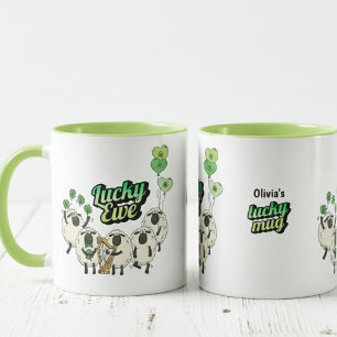 Lustiger Irischer Schaf Glücklicher Becher Tasse