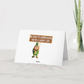 Lustiger irischer Slogan Irenkobold Karte (Rückseite)