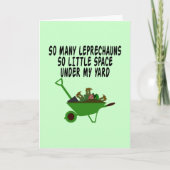 Lustiger irischer Slogan Karte (Vorderseite)