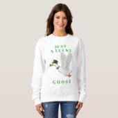 Lustiger irischer St. Patrick's Day, einfach nur e Sweatshirt (Vorne ganz)