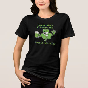 Lustiger irischer St. Patrick's Day Humor Ich habe Tri-Blend Shirt