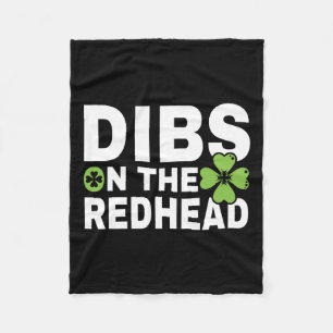 Lustiger irischer St. Patricks Day Shamrock Dibs a Fleecedecke