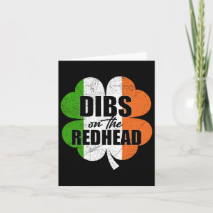 Lustiger irischer St. Patricks Day Shamrock Dibs a Karte