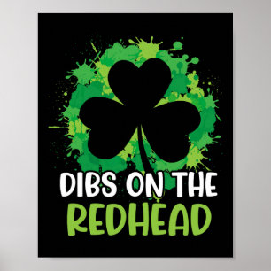 Lustiger irischer St. Patricks Day Shamrock Dibs a Poster