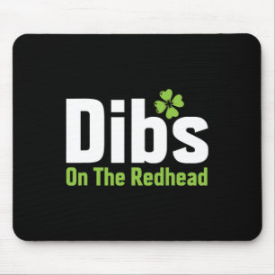 Lustiger irischer St. Patricks Day Shamrock Dibs O Mousepad
