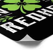 Lustiger irischer St. Patricks Day Shamrock Dibs O Poster (Ecke)