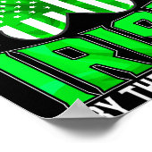 Lustiger irischer Stolz St. Patrick's Day keltisch Poster (Ecke)