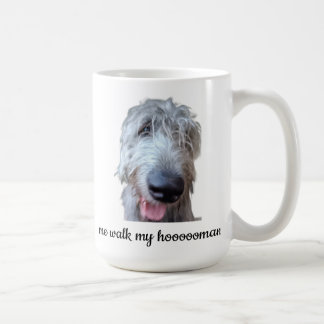 Lustiger Irischer Wolfshund-Becher – Ich führe mei Kaffeetasse