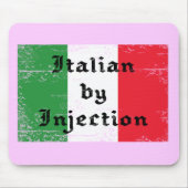 Lustiger Italiener durch Einspritzung Mousepad (Vorne)