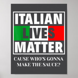 Lustiger italienischer Koch Italien Italienisch Poster